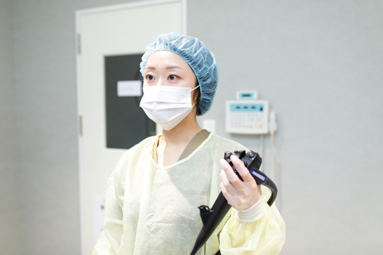女性医師による内視鏡検査